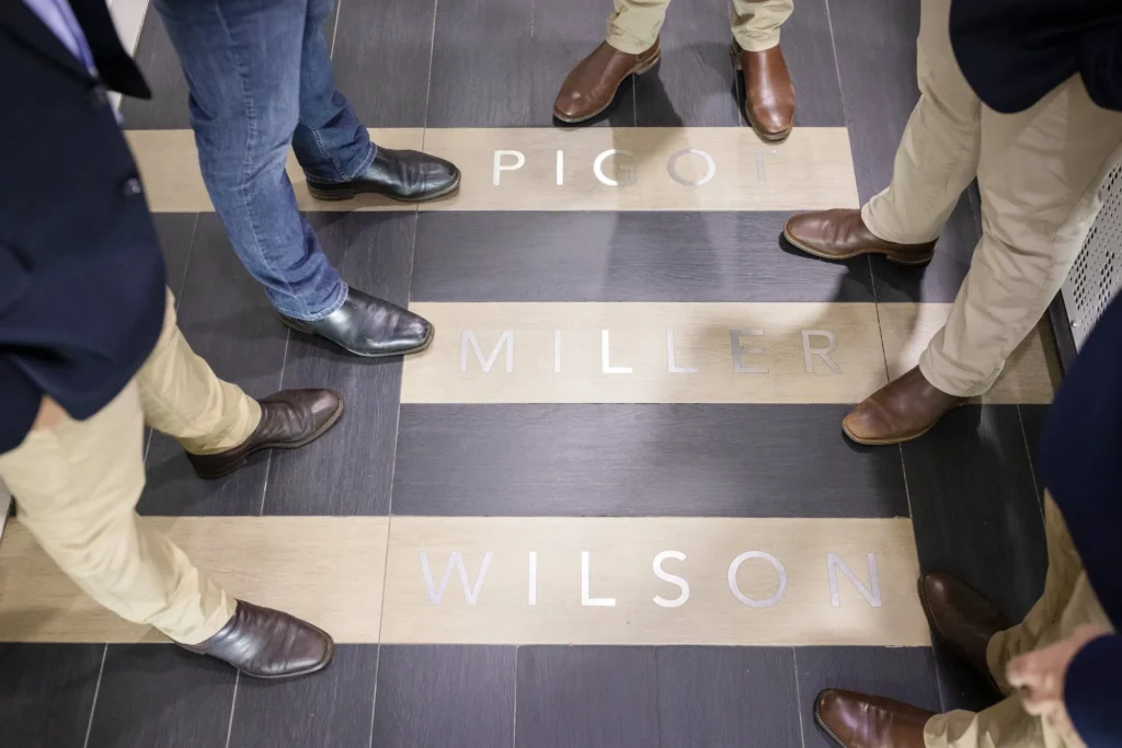The original Pigot Miller Wilson floor inscription